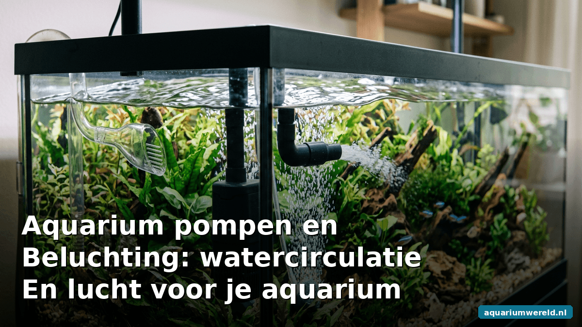 Aquarium pompen en beluchting: watercirculatie en lucht voor je aquarium