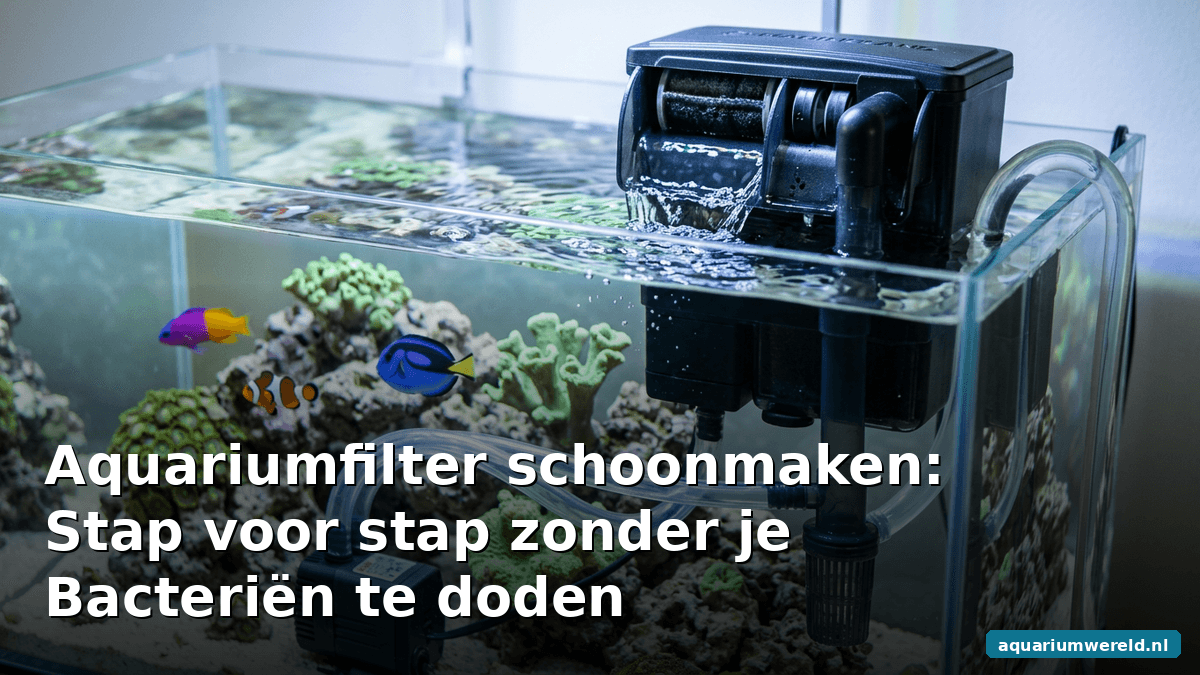 Aquariumfilter schoonmaken: stap voor stap zonder je bacteriën te doden