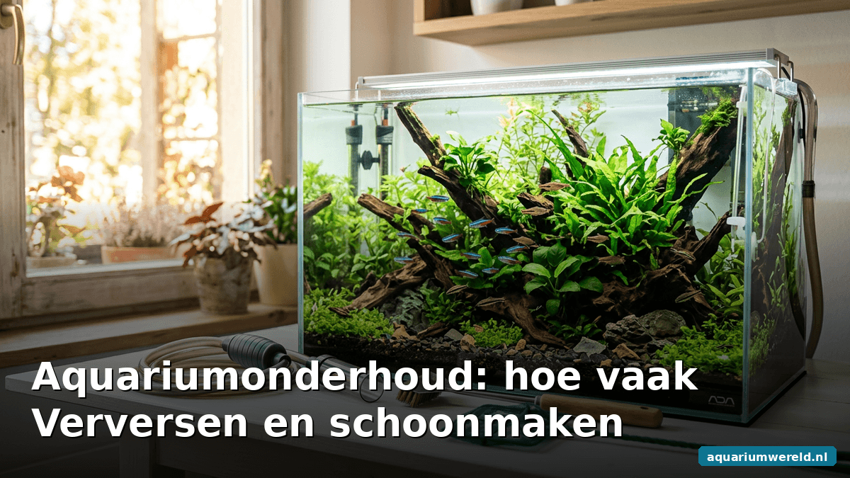 Aquariumonderhoud: hoe vaak verversen en schoonmaken