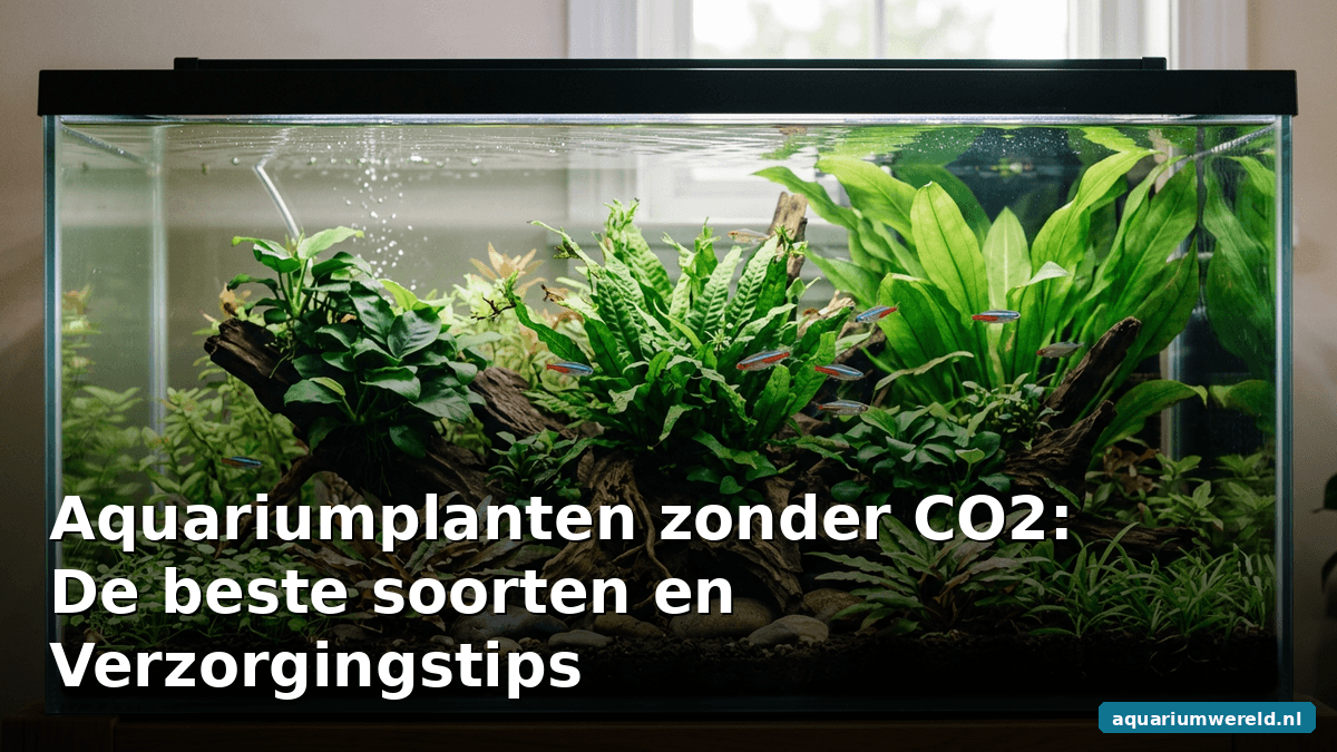 Aquariumplanten zonder CO2: de beste soorten en verzorgingstips