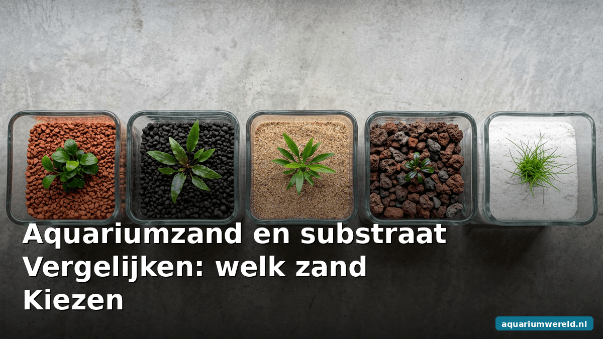 Aquariumzand en substraat vergelijken: welk zand kiezen