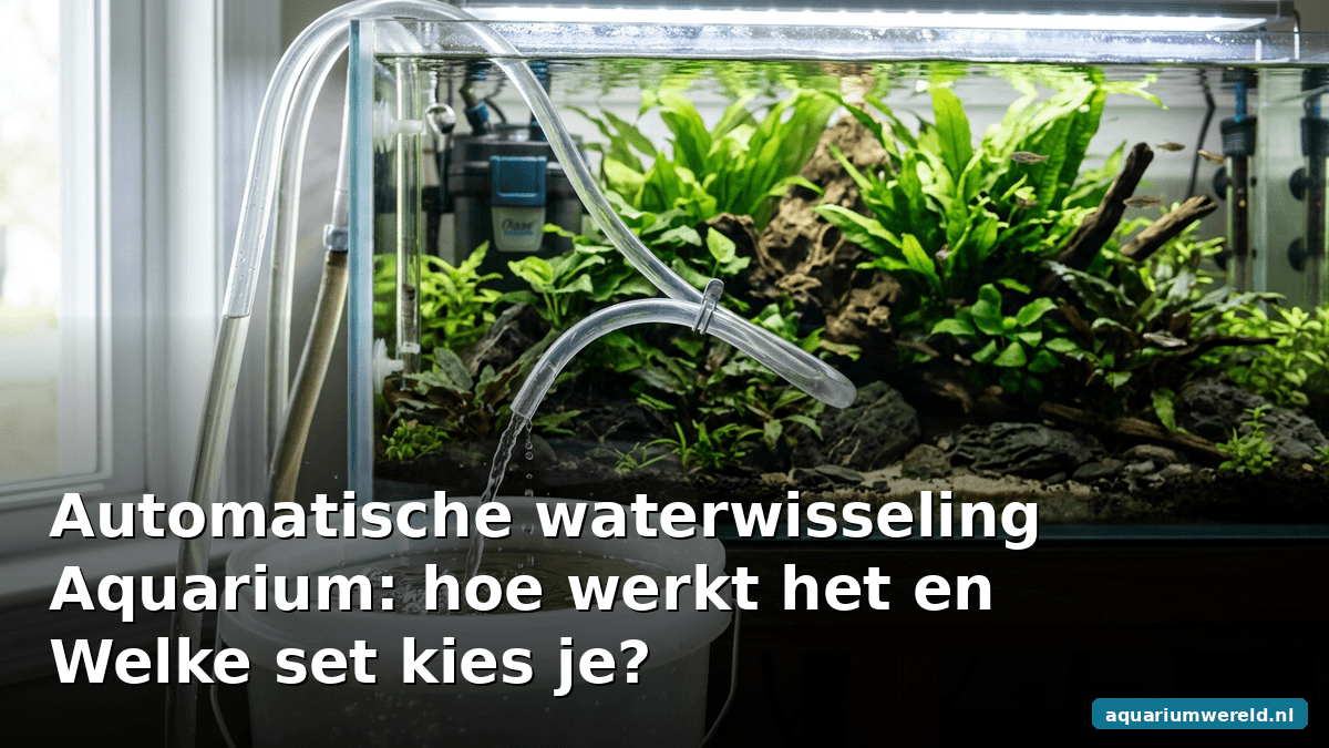 Automatische waterwisseling aquarium: hoe werkt het en welke set kies je?