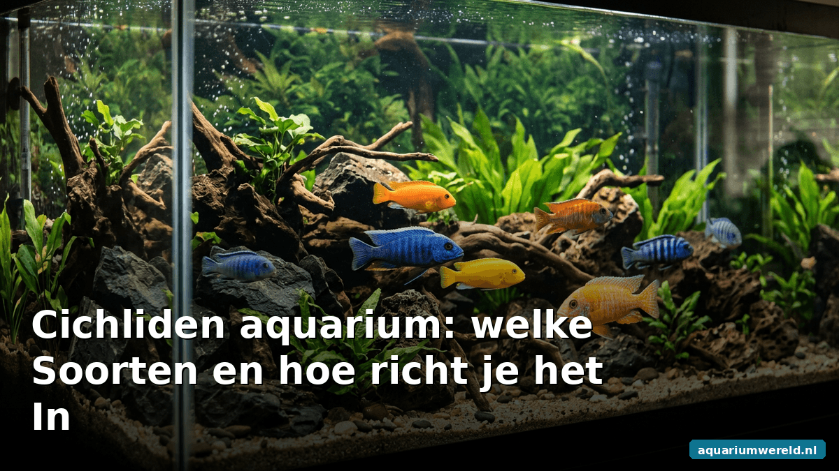 Cichliden aquarium: welke soorten en hoe richt je het in