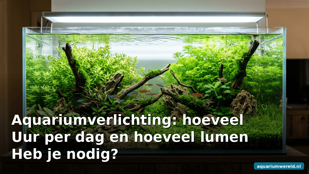 Aquariumverlichting: hoeveel uur per dag en hoeveel lumen heb je nodig?