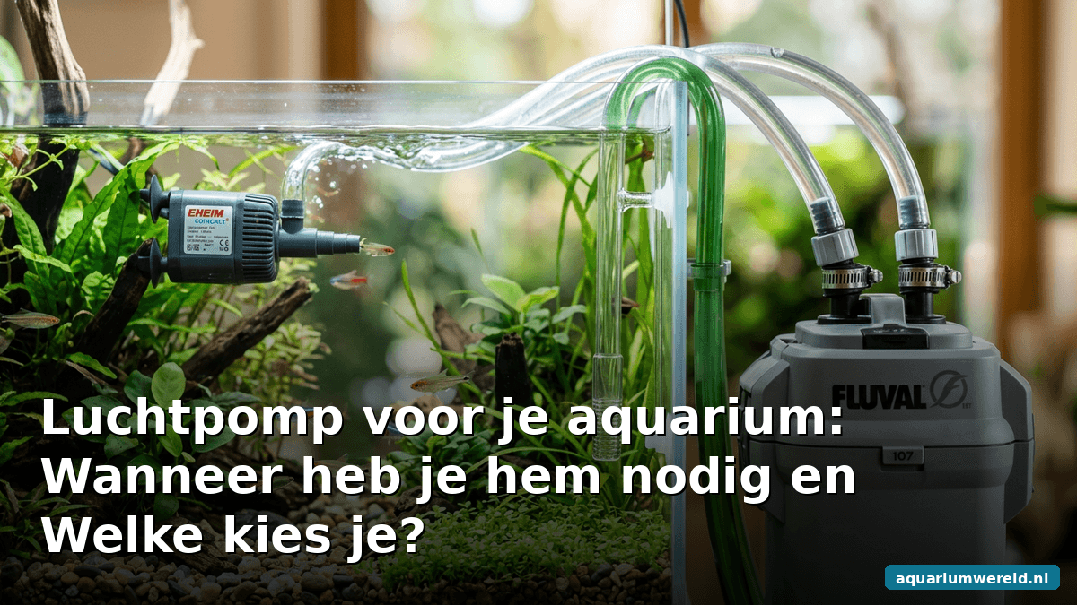 Luchtpomp voor je aquarium: wanneer heb je hem nodig en welke kies je?