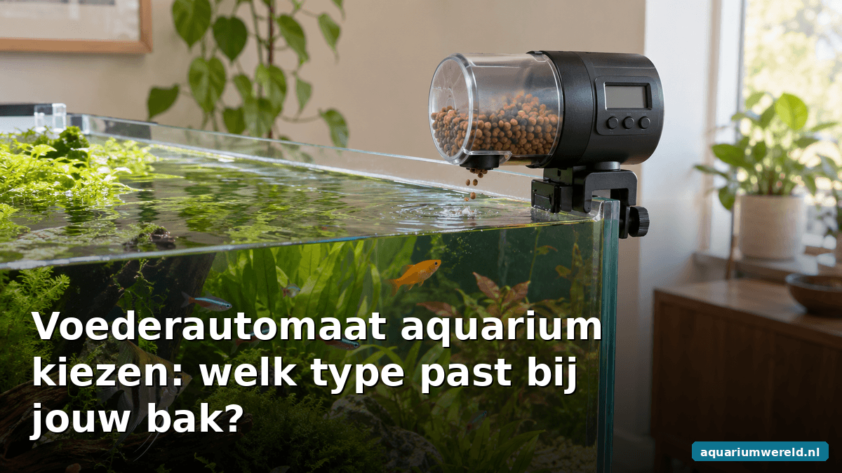Voederautomaat aquarium kiezen: welk type past bij jouw bak?