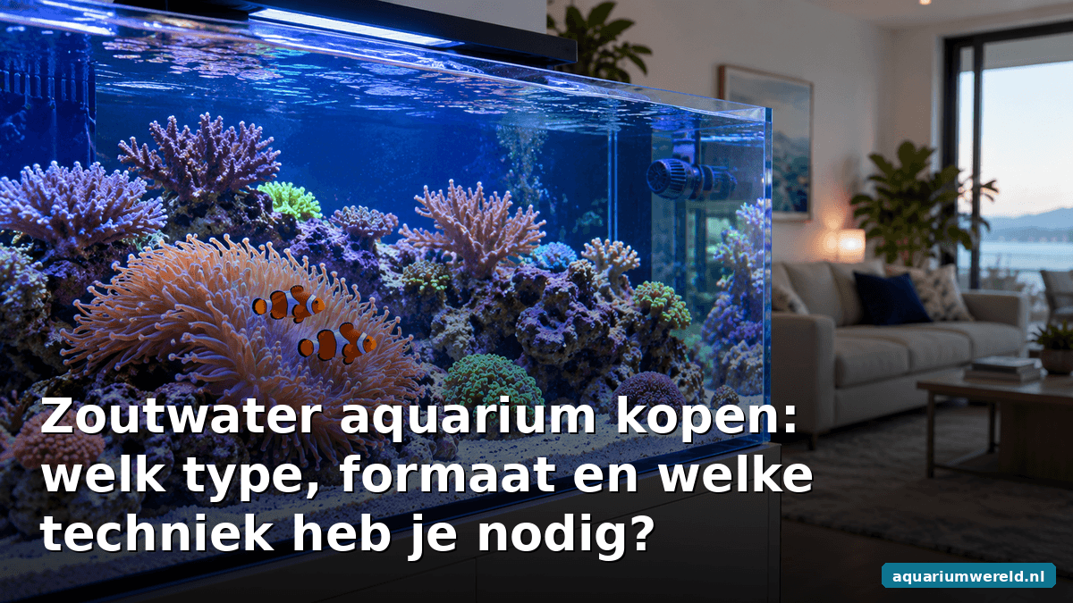 Zoutwater aquarium kopen: welk type, formaat en welke techniek heb je nodig?