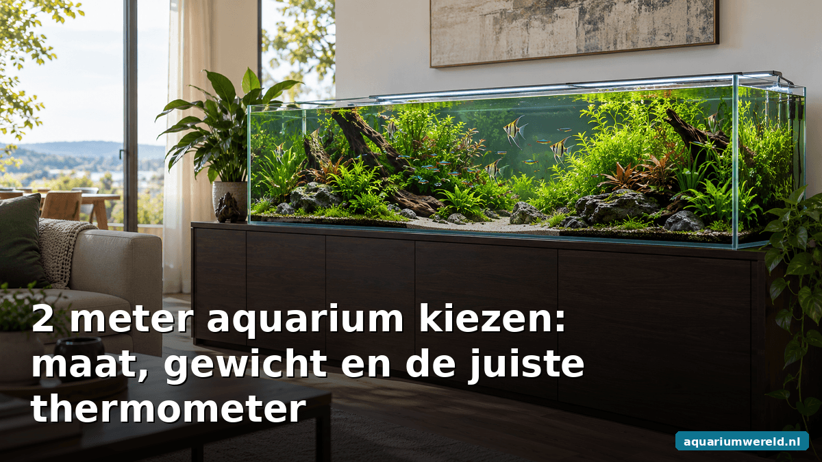 2 meter aquarium kiezen: maat, gewicht en de juiste thermometer