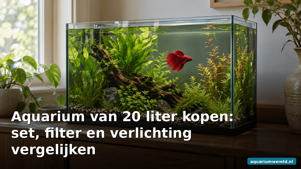 Aquarium van 20 liter kopen: set, filter en verlichting vergelijken
