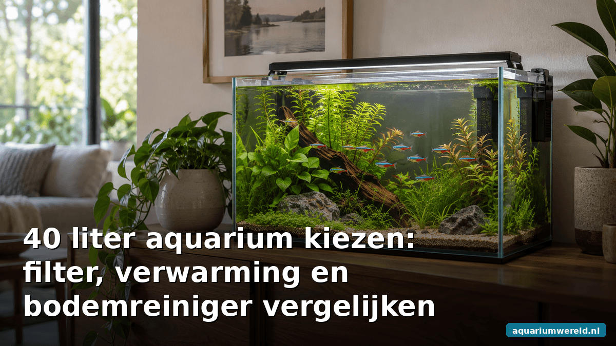 40 liter aquarium kiezen: filter, verwarming en bodemreiniger vergelijken