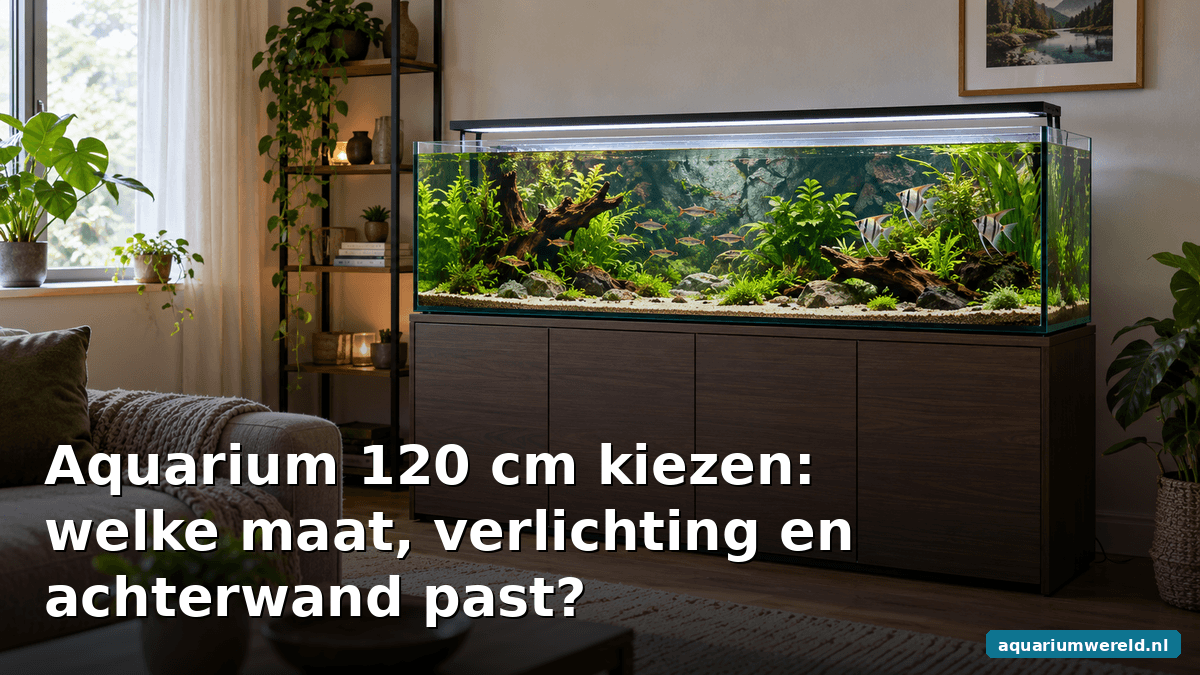 Aquarium 120 cm kiezen: welke maat, verlichting en achterwand past?
