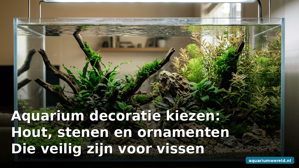 Aquarium decoratie kiezen: hout, stenen en ornamenten die veilig zijn voor vissen
