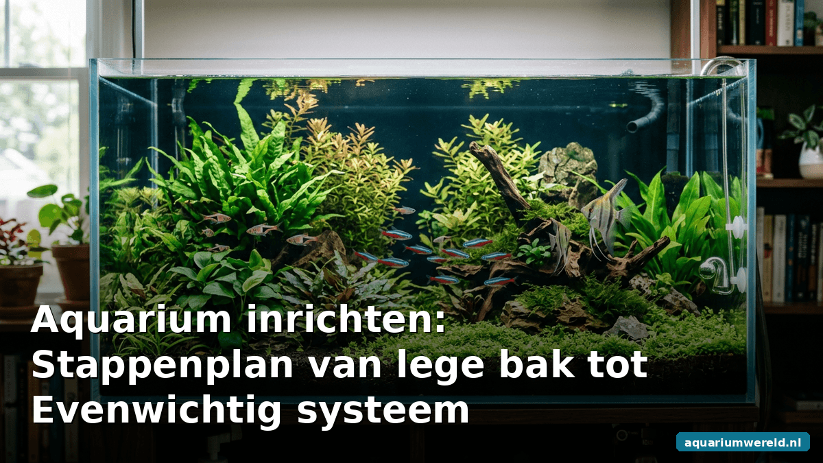 Aquarium inrichten: stappenplan van lege bak tot evenwichtig systeem