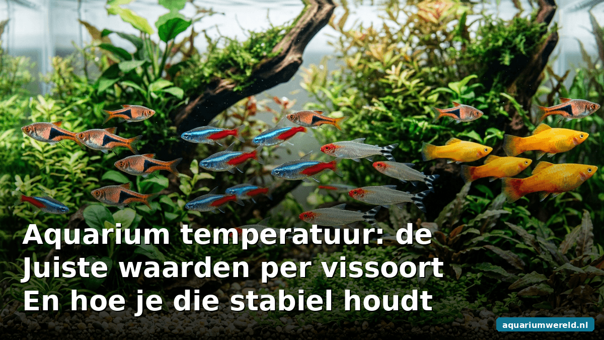 Aquarium temperatuur: de juiste waarden per vissoort en hoe je die stabiel houdt