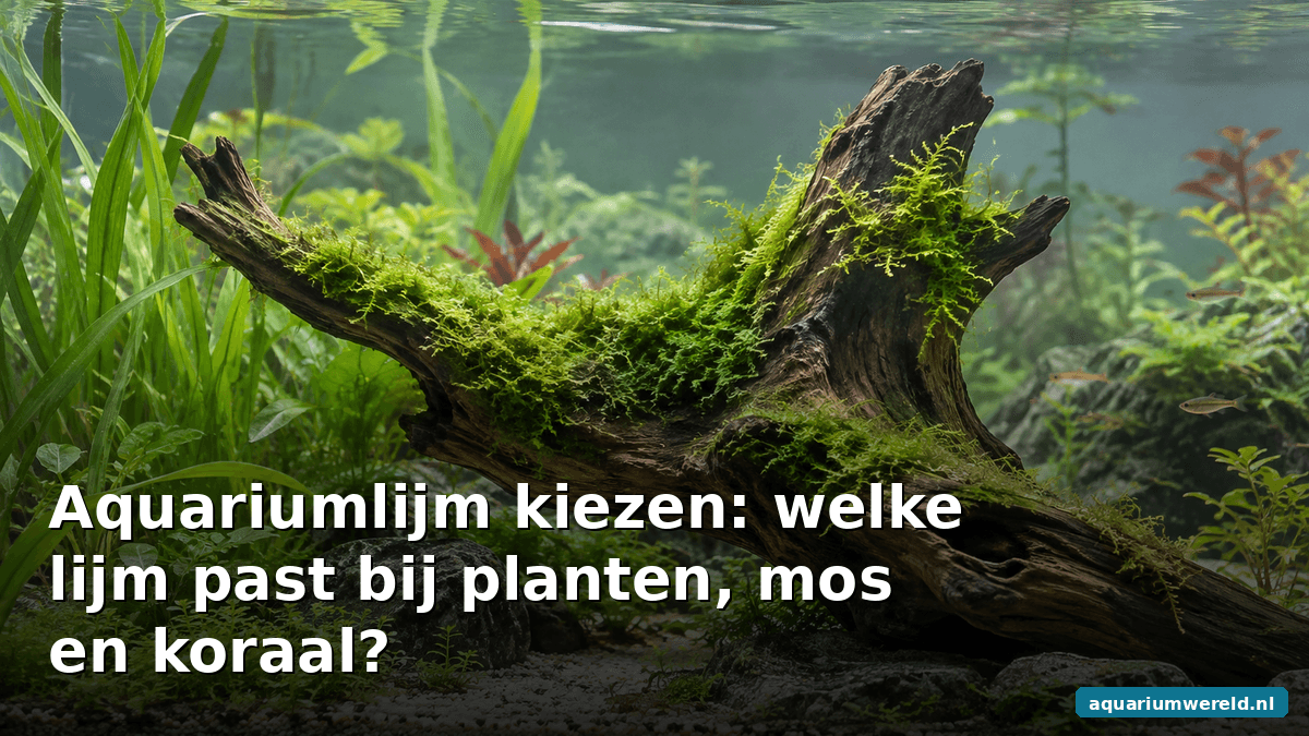 Aquariumlijm kiezen: welke lijm past bij planten, mos en koraal?