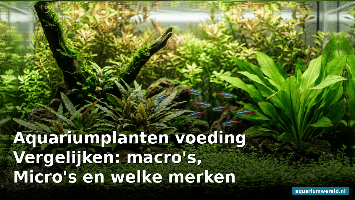 Aquariumplanten voeding vergelijken: macro's, micro's en welke merken kiezen