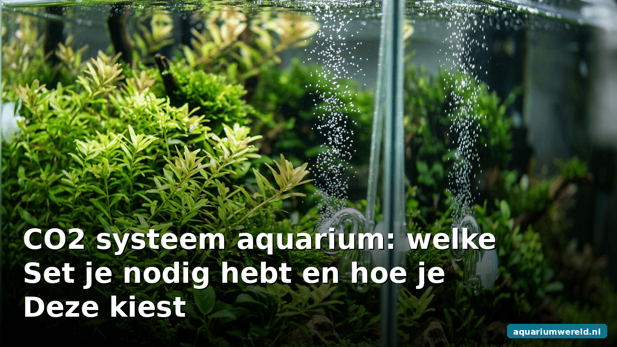 CO2 systeem aquarium: welke set je nodig hebt en hoe je deze kiest