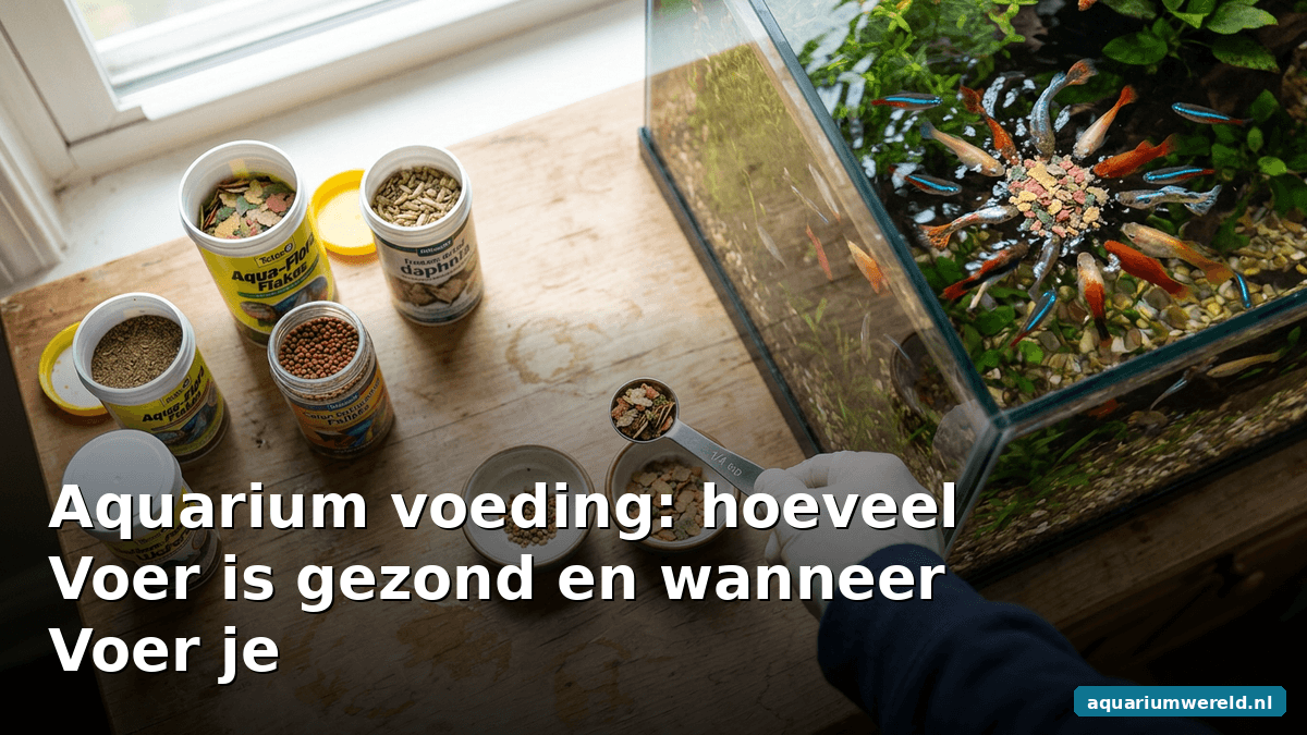 Aquarium voeding: hoeveel voer is gezond en wanneer voer je