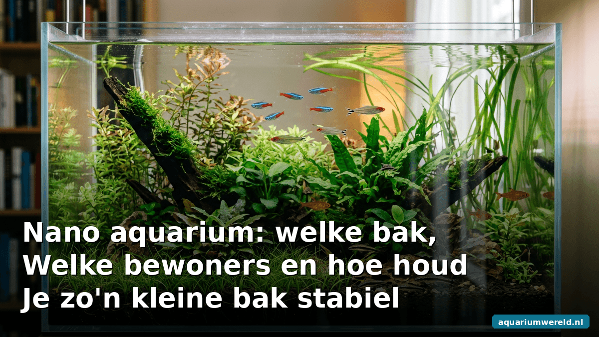 Nano aquarium kopen: welk formaat, bewoners en stabiliteit