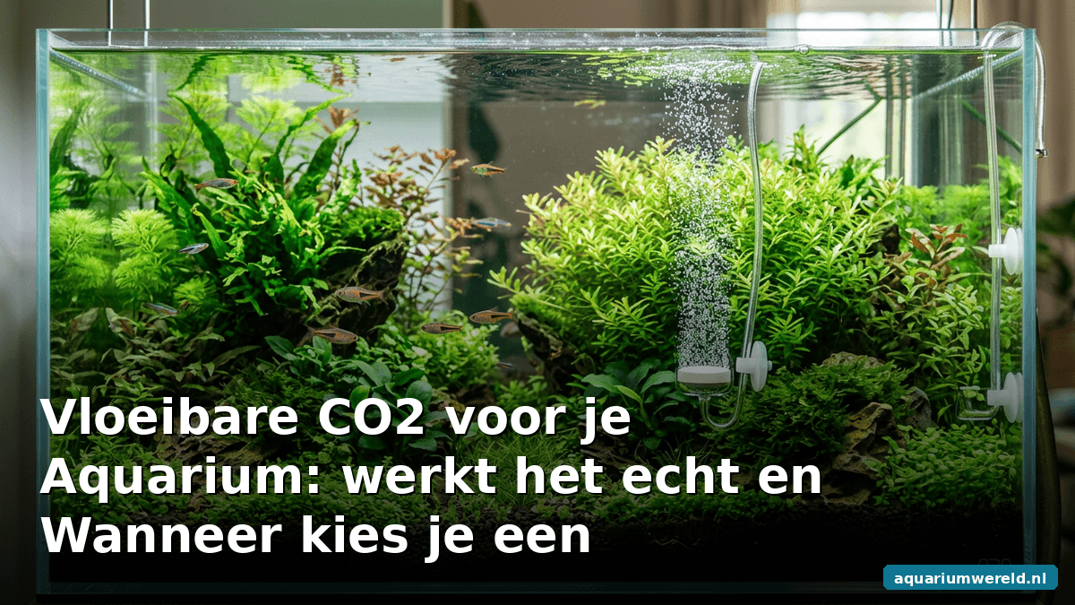 Vloeibare CO2 voor je aquarium: werkt het echt en wanneer kies je een CO2-systeem