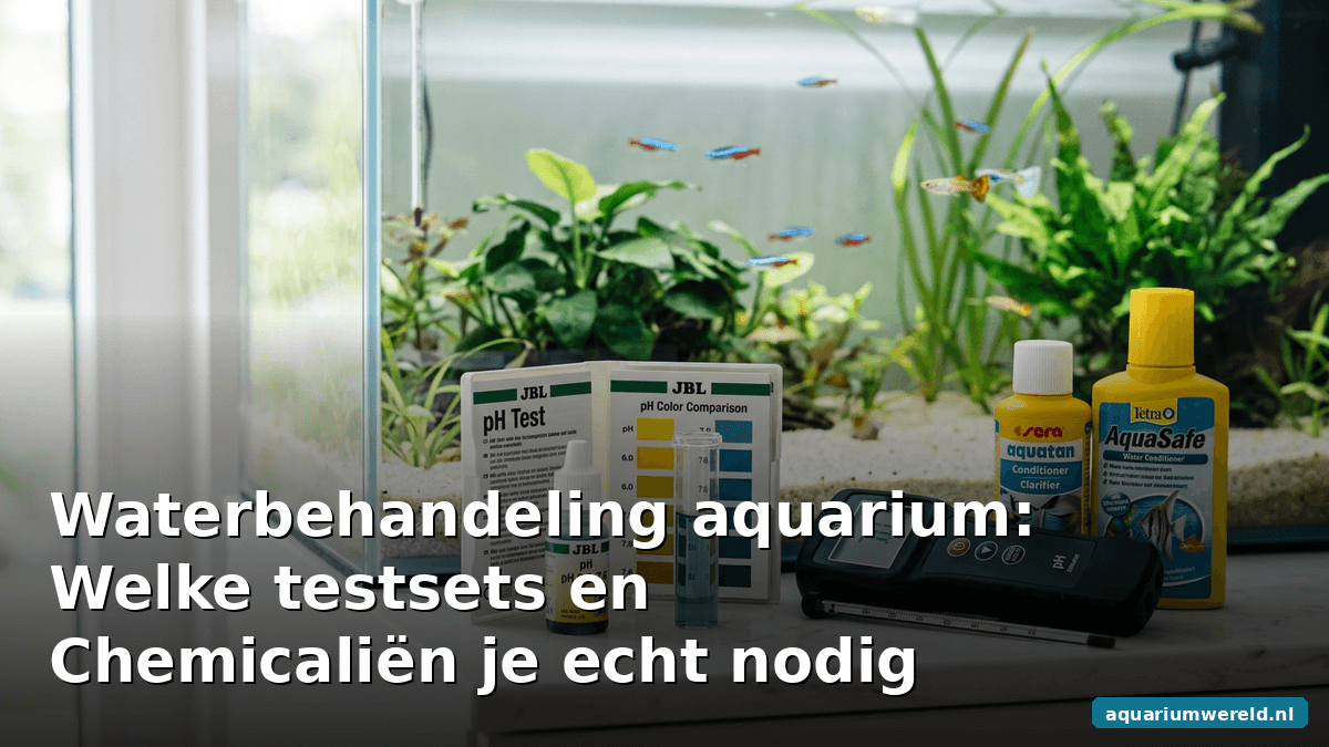Waterbehandeling aquarium: welke testsets en chemicaliën je echt nodig hebt
