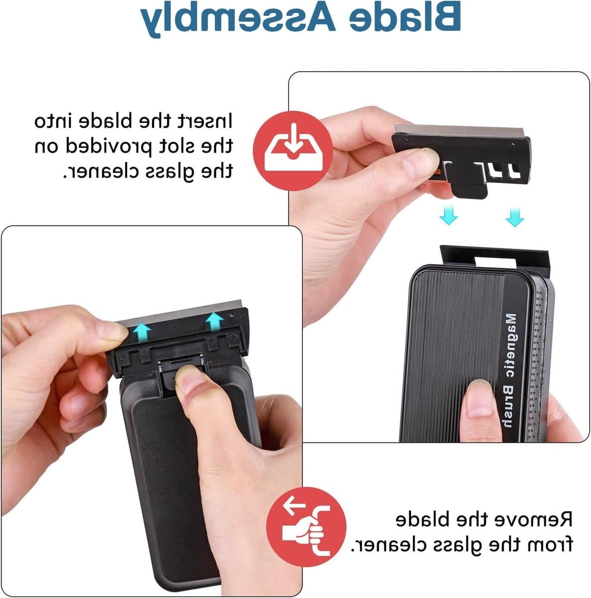 Effectieve Magnetische Algenreiniger voor Aquaria - Glazen Schoonmaakborstel en Drijvende Scrubber met Verwijderbare Schraper voor Optimale Onderhoud van je Aquarium thumbnail 3