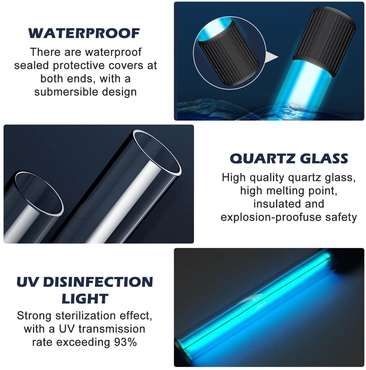 Omgoods - UV Lamp Steriliser voor Aquarium 13W met Timer - Waterdicht thumbnail 2