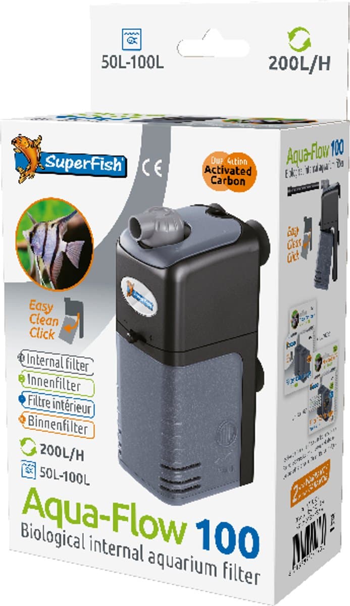 SuperFish AquaFlow Dual Action 100 - Aquariumfilter - 200 L/H thumbnail 5