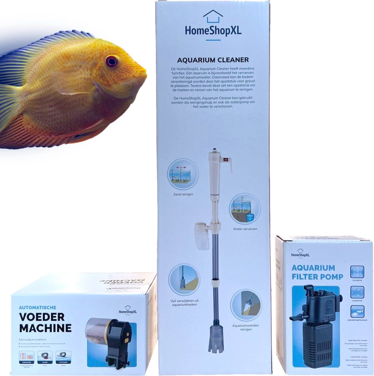 Aquarium Filter Pomp - Wasbaar Filter - 230V - 500L/h - Aquariumfilter voor Zuurstof en Filtratie thumbnail 5
