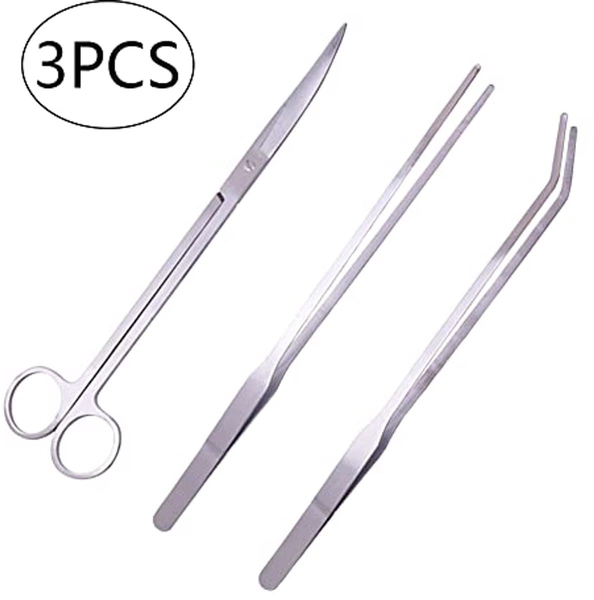 Aquarium Accessoires Set - RVS Aquascaping Gereedschap - 3-delig thumbnail 3