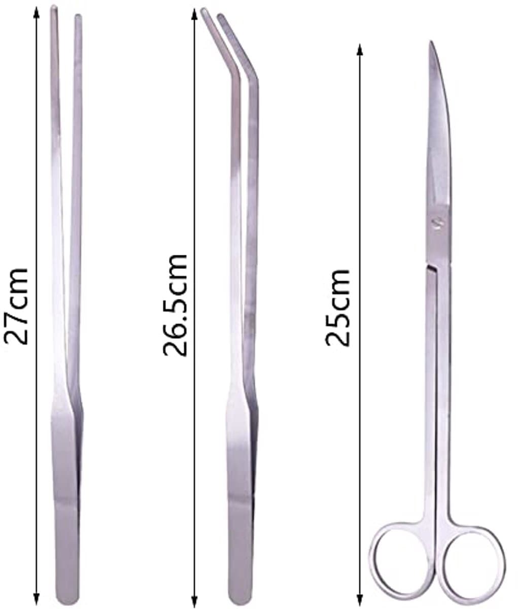 Aquarium Accessoires Set - RVS Aquascaping Gereedschap - 3-delig thumbnail 5