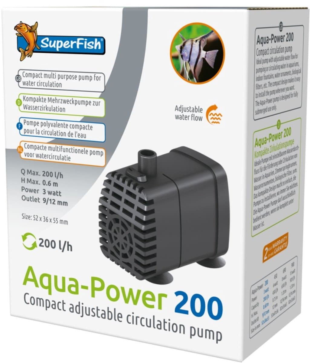 Superfish Aqua-Power 200 Waterpomp - 200 L/H thumbnail 3