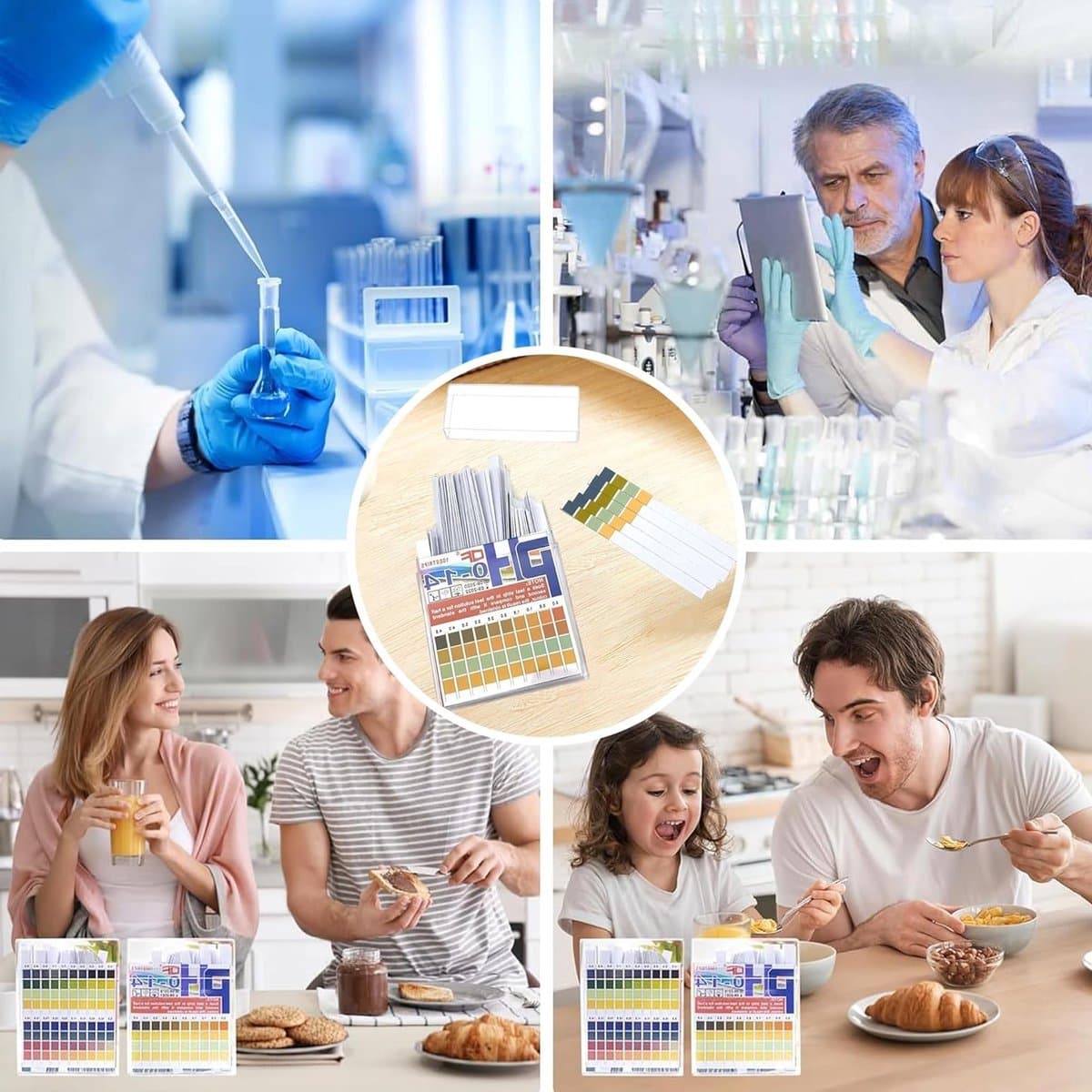 100 stuks pH teststrips voor water, aquarium en urine - Zuur-basis testset met meetbereik pH 0-14 voor laboratorium en huishoudelijk gebruik thumbnail 7