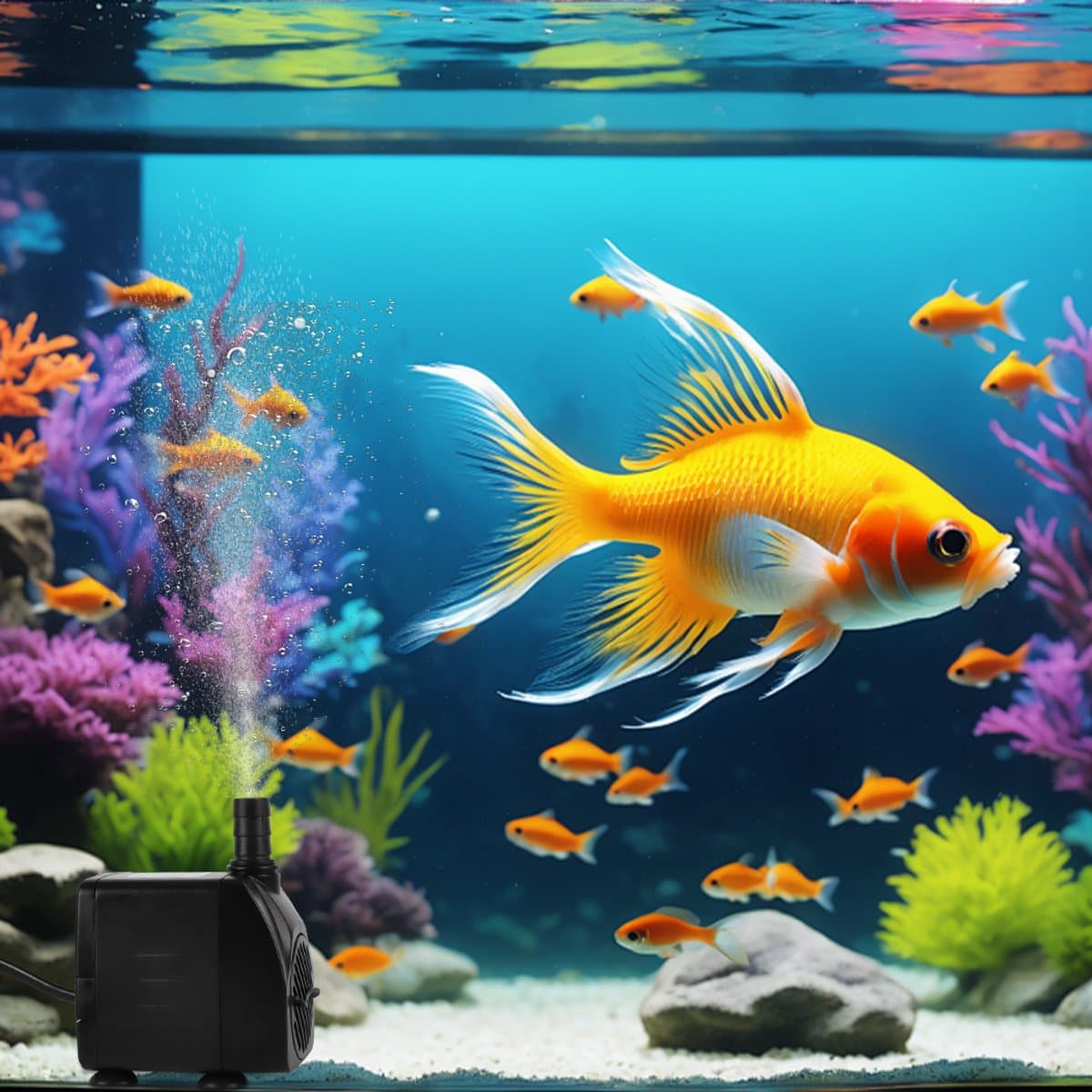 Ultrastille Dompelpomp 840 L/U - 10W Regelbare Doorstroming 2 Sproeikoppen Gereedschaploze Reiniging - Ideaal Voor Hydrocultuur Watervallen En Aquariums thumbnail 8