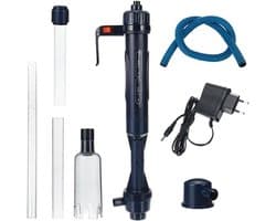 Elektrische Aquarium Zand en Grind Cleaner met Uitschuifbare Slang en Waterververser - Vacuüm Pomp voor Eenvoudig Onderhoud van je Vis Tank