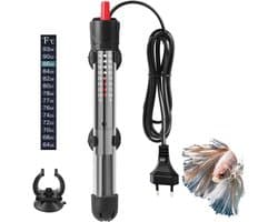 Aquarium Verwarmer 50W - 15-50L Verdikt Kwartsglas Aquariumverwarming - Instelbare Temperatuur Aquarium Heater met Zuignappen & Thermostaat - 1 Stuk