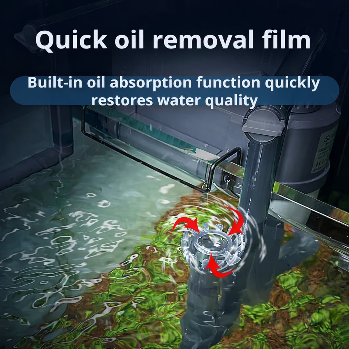 Premium Aquarium Filter - 4 Laagse Filtrering - Inclusief Filtermateriaal - 500 Liter Per Uur - Geschikt Tot 100 Liter - Ultra Schoon Water thumbnail 5