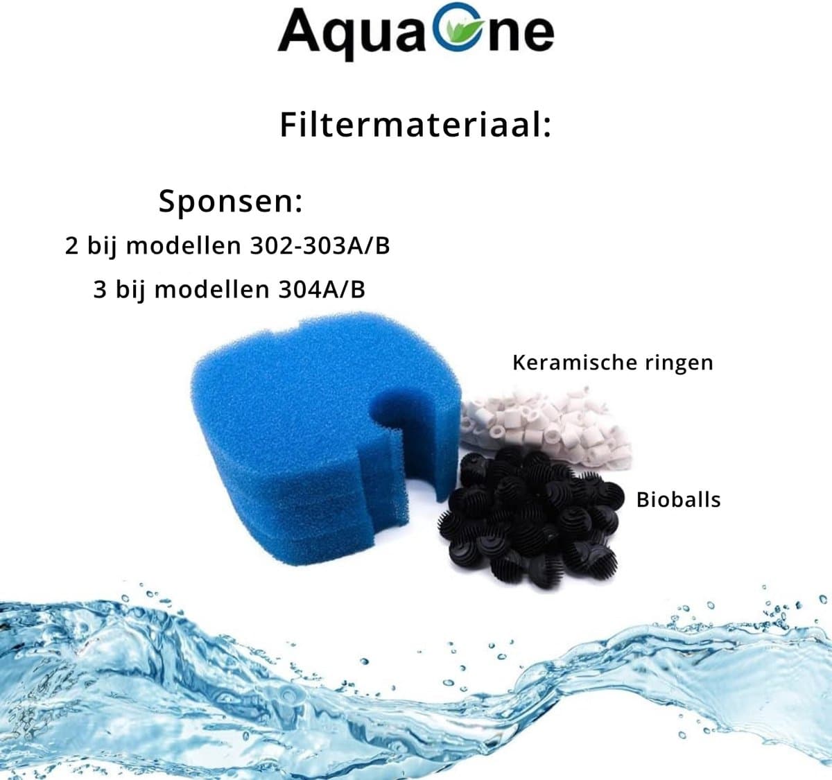 AquaOne Aquarium buitenfilter HW-303A 1400 l/u I Hoogwaardige filter voor aquaria tot 700 liter I Pomp met filtermedia voor zoetwater- en zeewateraquaria thumbnail 4