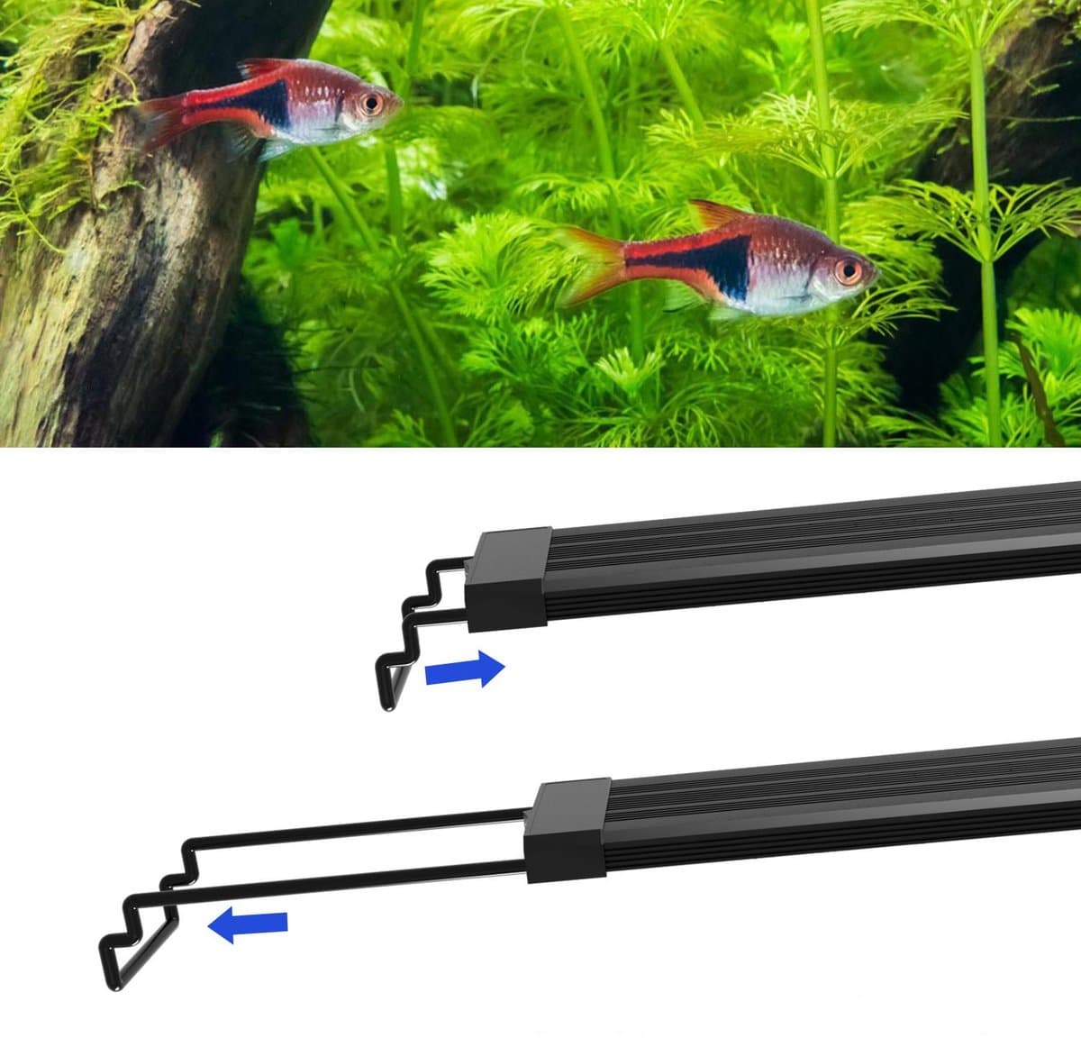 Aquarium lamp - LED Aquariumverlichting - Dimbaar - Timer - RGB- 50.5cm - Past bij 55 tot 80cm aquarium - Verschillende maten verkrijgbaar thumbnail 4