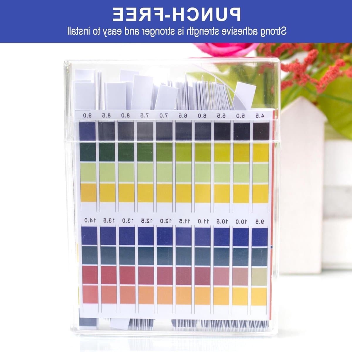 100 stuks pH teststrips voor water, aquarium en urine - Zuur-basis testset met meetbereik pH 0-14 voor laboratorium en huishoudelijk gebruik thumbnail 3