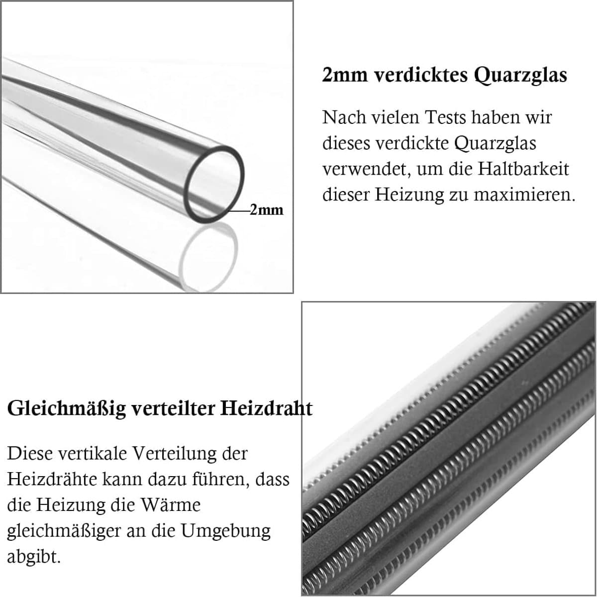 Aquarium Verwarmer 50W - 15-50L Verdikt Kwartsglas Aquariumverwarming - Instelbare Temperatuur Aquarium Heater met Zuignappen & Thermostaat - 1 Stuk thumbnail 3