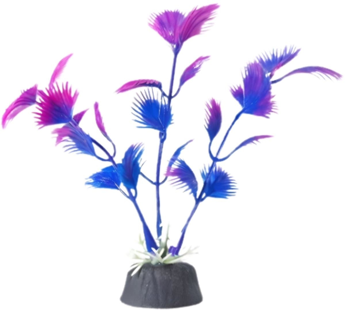 Solud® Aquarium decoratie set paars - Aquarium planten - Aquarium plantjes - Aquarium kunstplanten 10 stuks - 5-12 CM thumbnail 3