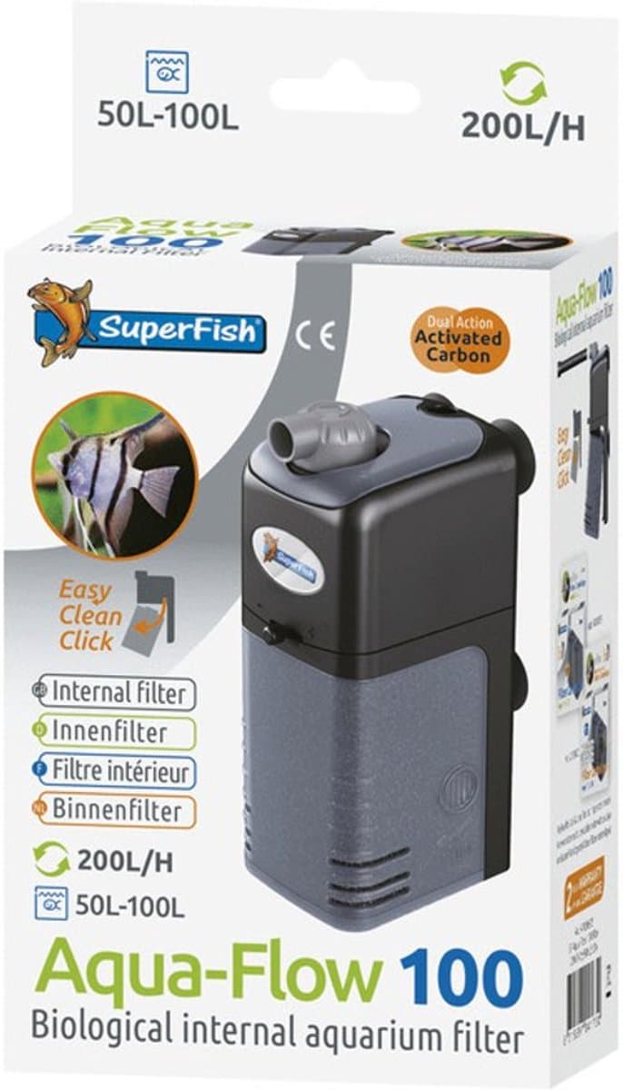 SuperFish AquaFlow Dual Action 50 - Aquarium - Filter - 100 ltr/uur thumbnail 6