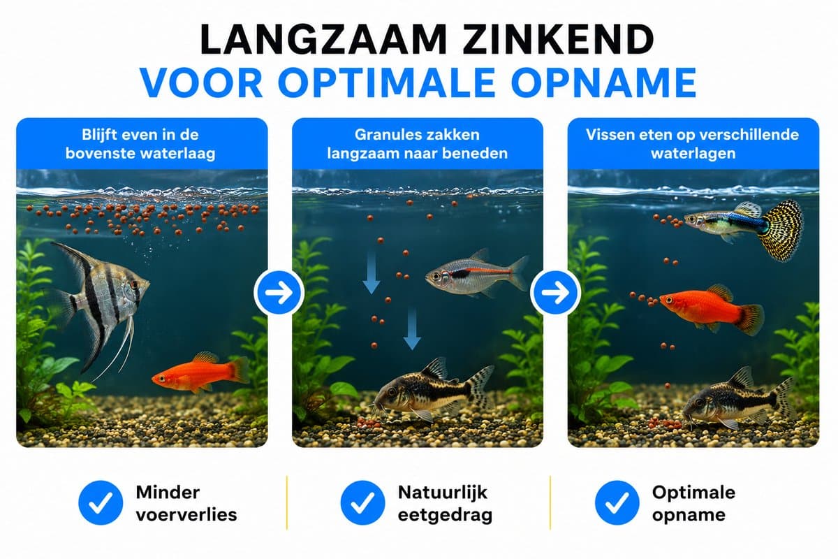 Aqua-Loui® - Tropisch Visvoer Granulaat - Langzaam Zinkende Granules - Aquarium Vissenvoer - Geschikt voor Middelgrote Tropische Vissen - Rijk aan Vitamines - 250 ml thumbnail 4