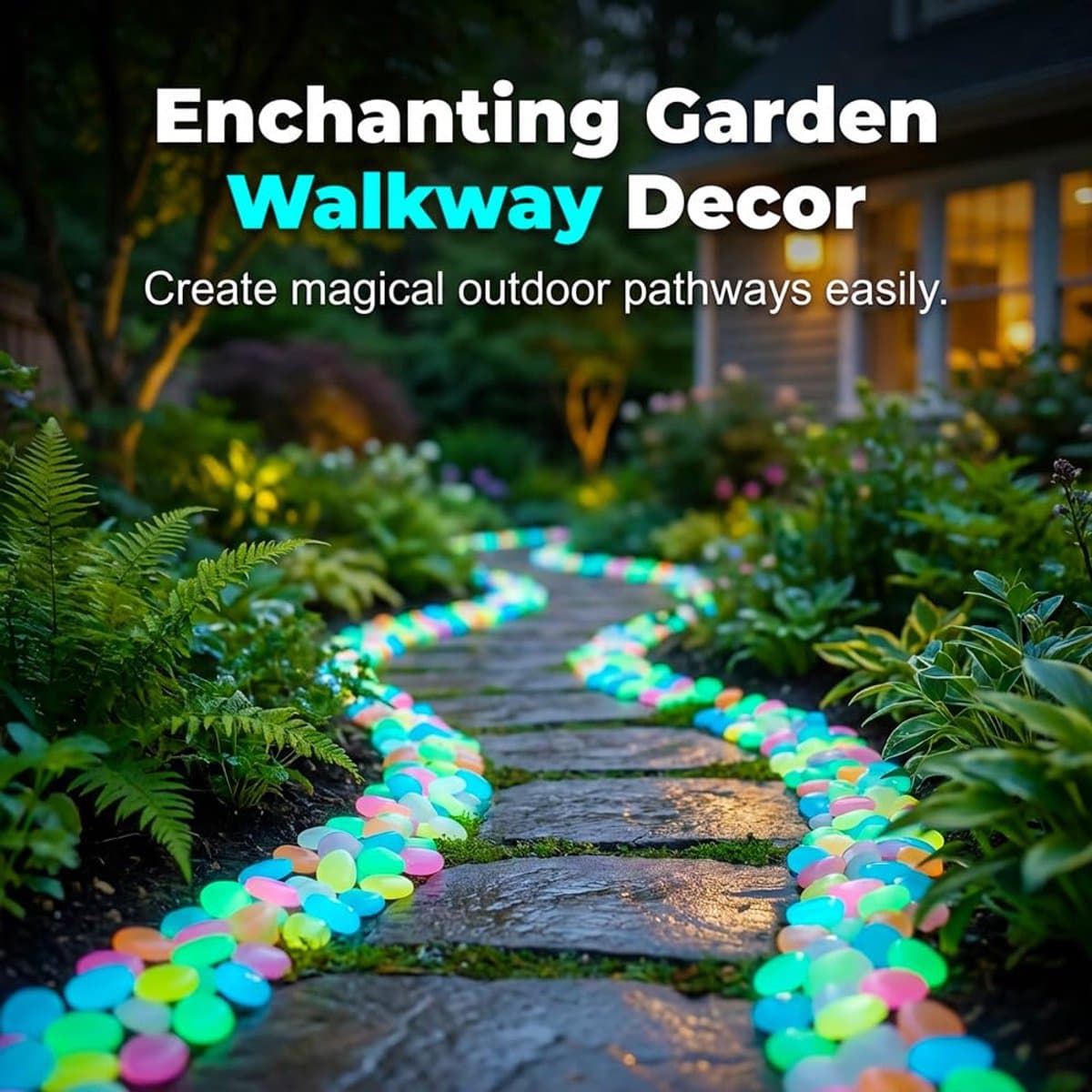 600 Stuks Glow in the Dark Stenen - Tuin & Aquarium Lichtgevende Stenen - Glow in De Dark Grindkorrels - Aquarium Steentjes - Decoratieve Stenen - Geschikt Voor Tuininrichting, Aquaria En De Decoratie Van Visbakken - Multicolor thumbnail 3