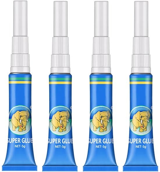 SnelShoppen - Pack van 4 Aquarium Lijm, Koraallijm, Transparante Onderwaterlijm, Waterdicht voor Planten, Mos, Aquascaping, Aquatische Planten, Koraal