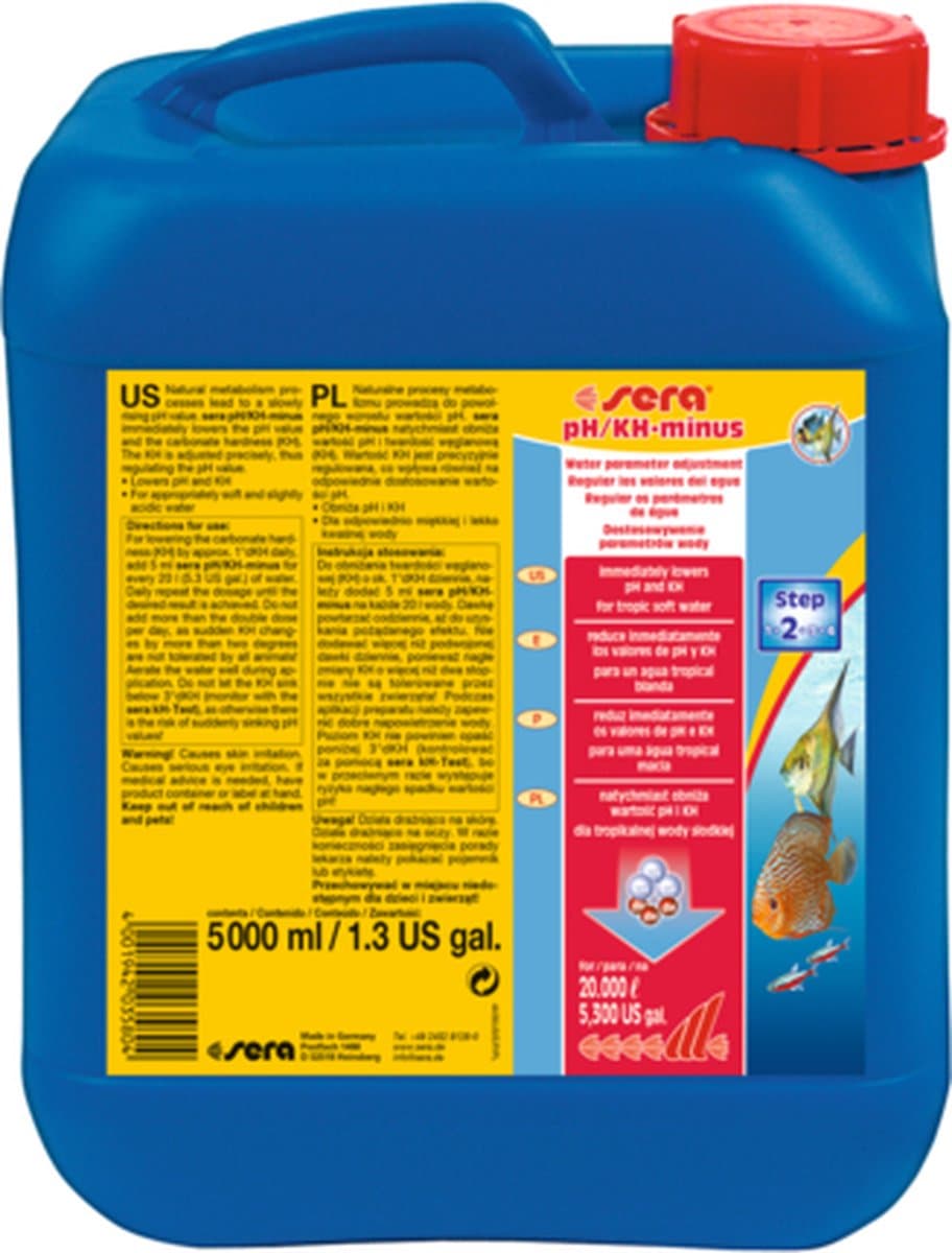 pH/kH-minus 250 ml - Sera Aquarium Waterbehandeling thumbnail 5