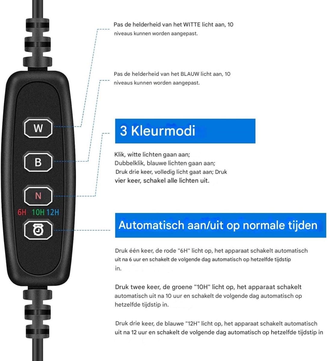 EXCITAT LED lamp - Aquariumlamp - Onderdompelbaar - Met timer - Geschikt voor aquaria, aquaria, reservoirs, huisdierkooien en reptielenkooien thumbnail 8