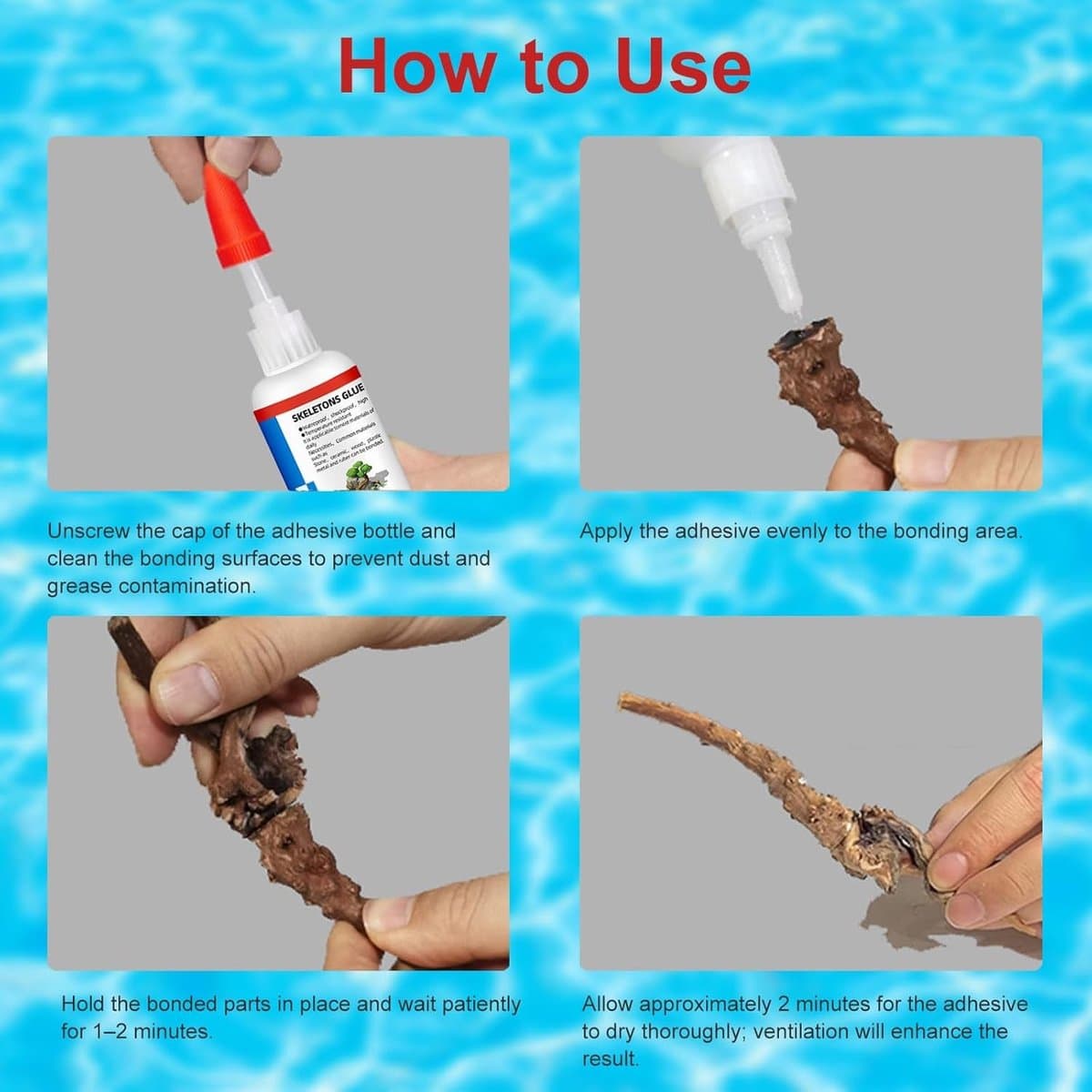 Krachtige Silicone Lijm voor Aquaria - Ideaal voor Planten, Koraal en Waterlandschappen - 3 Stukken Visbestendige Lijm thumbnail 2