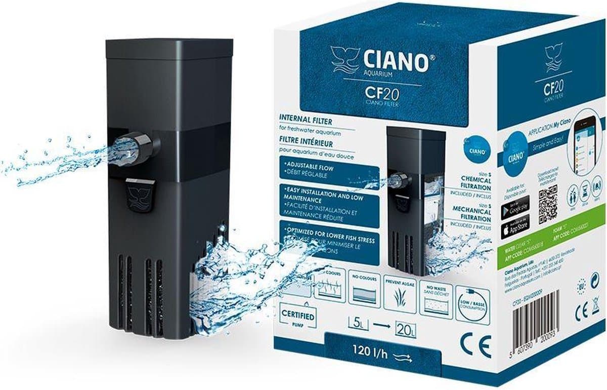 Ciano CF20 - Aquarium filter pomp - voor Nano Aquaria tot 20 liter thumbnail 5